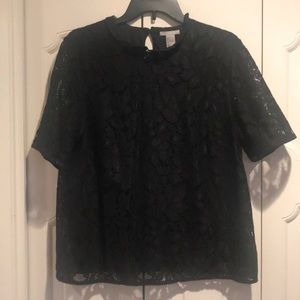 Black Lace H&M Blouse